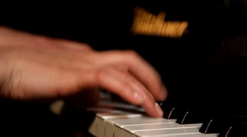 Playing piano Stock Footage 36812472