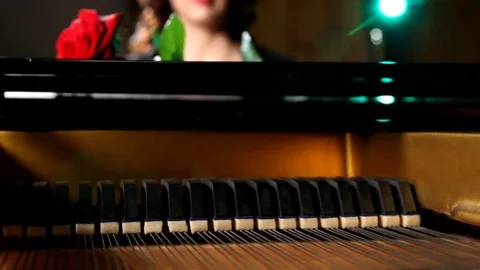 Playing piano Stock Footage 82850468