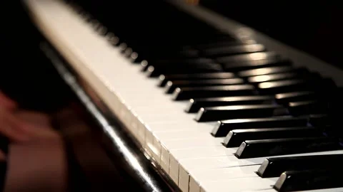 Playing piano Stock Footage 100746030