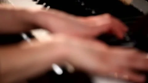 Playing piano Stock Footage 100746035