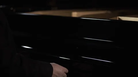 Playing the piano Vídeo Stock 108579681