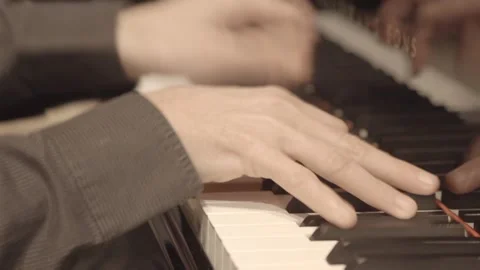 Playing piano Stock-Footage 144384733