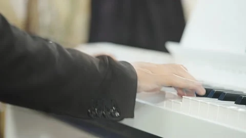 Playing piano Video stock 164818541