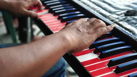 Playing the piano Video stock 267718858