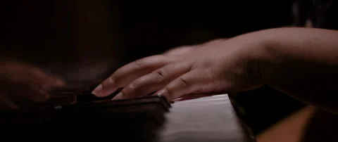Playing the piano. Stock Footage 277607068