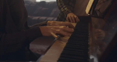 Playing Piano Stock Footage 285154388