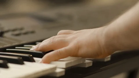 Playing Piano Hands close up Stock Footage 109447589