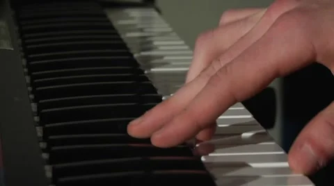 Playing Piano Keyboard 库存影片 56892409
