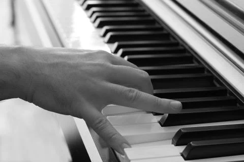 Playing the piano Stock Photos