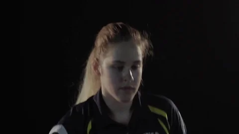 Playing ping pong Stock Footage 75639251