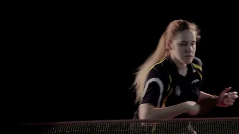 Playing ping pong Stock Footage 75639299