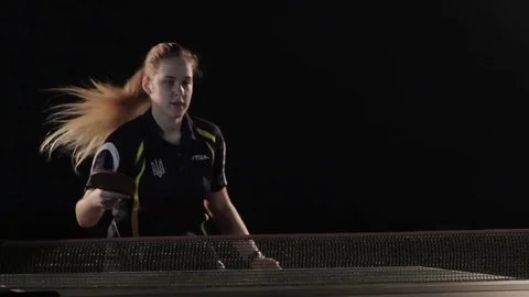 Playing ping pong Stock Footage 75639313