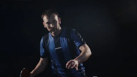 Playing ping pong Stock Footage 75639390