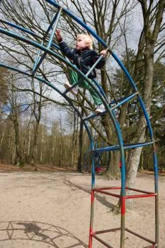 Playing at the playground Stock Photos