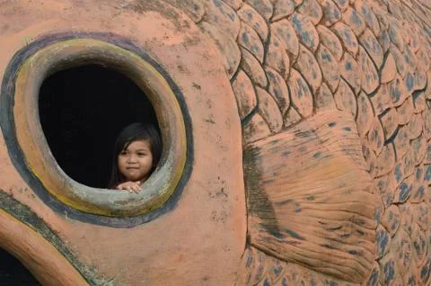 Playing in the playground Stock Photos