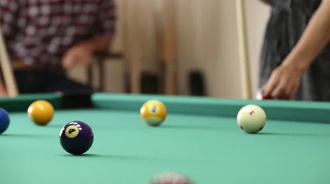 Playing Pool, Billiard 動画素材 48398766