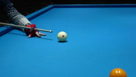 Playing pool in a club Stock Footage 170058532