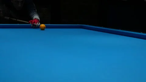 Playing pool in a club Stock Footage 170058704