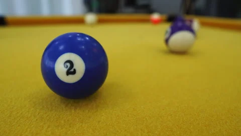 Playing pool in the club Stock Footage 246749310