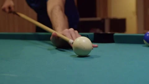 Playing Pool Stock Footage 170158928