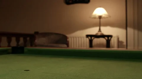 Playing Pool Red ball passing Stock Footage 33466741