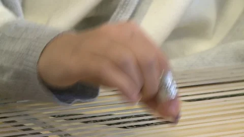 Playing Qanun close-up hand Stock Footage 86865320