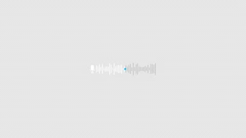Playing record voice message animation with alpha channel Stock Footage 331057280