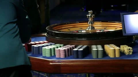 Playing roulette Stock Footage 27820346