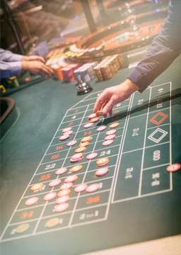 Playing roulette Stock Photos