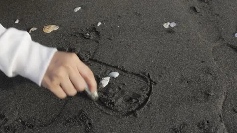 Playing with the sand Stock Footage 240898240