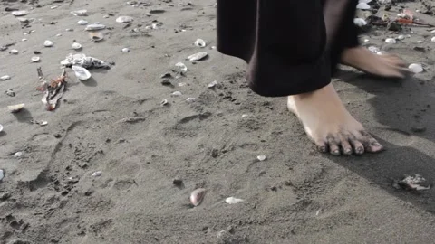 Playing with the sand Stock Footage 240904087