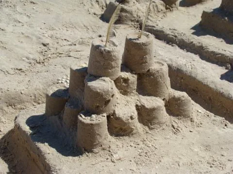 Playing in the sand Stock Photos