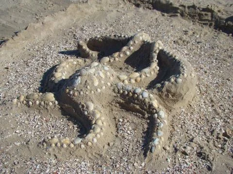 Playing in the sand Stock Photos