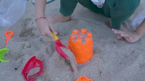 Playing Sands Stock Footage 323337767