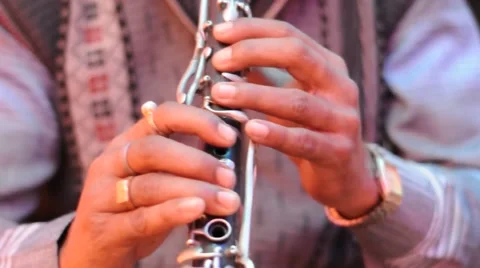 Playing saxophone Stock Footage 49525944