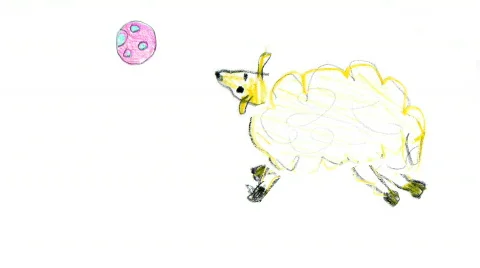 Playing Sheep Video stock 480808