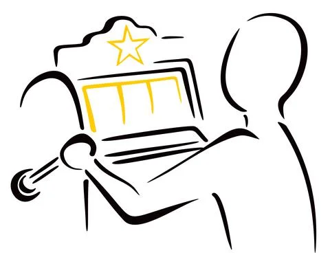 Playing the slots Stock Illustration