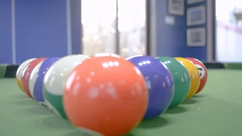 Playing snooker pool Stock Footage 102783811