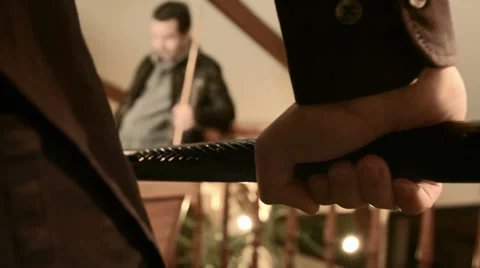 Playing snooker - shooting Stock Footage 33469464