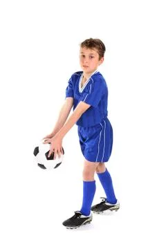 Playing soccer Stock Photos