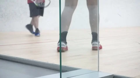 Playing squash Stock-Footage 121745161