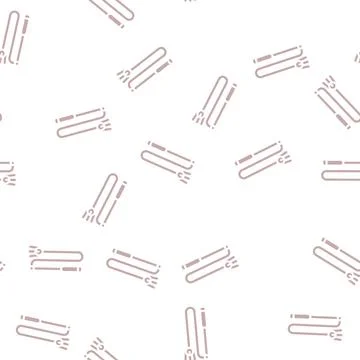 Playing stick for cat glyph vector seamless pattern Stock Illustration