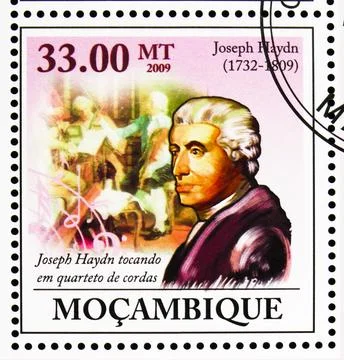 Playing in String Quartet, Joseph Haydn, 200th Death Anniversary (2009) ser.. Stock Photos