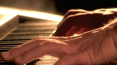 Playing on Synthesizer  2 Stock Footage 10903144