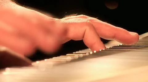 Playing on Synthesizer  4 Stock Footage 10903463