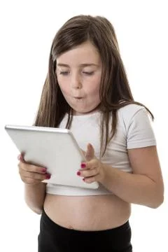 Playing with technology Stock Photos