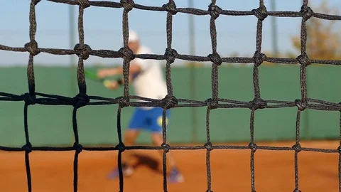 Playing Tennis Stock Footage 81703835