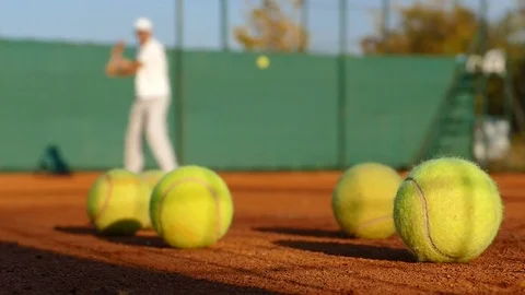 Playing Tennis 스톡 동영상 81719245