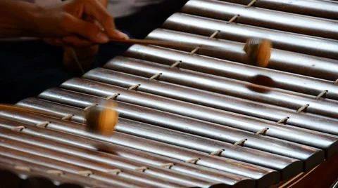 Playing Thai xylophone. HD Stock Footage 41847160