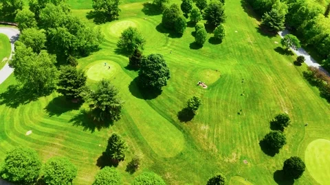Playing Throughout - Burnet Park Golf Course - Syracuse, NY Stock Footage 336508879